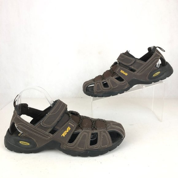 Teva Men\'s Size 10 Forebay Turkish Coffee Brown Water Ready Shoc Pad Sandals main image 12